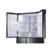 Samsung RF22M9581SG 22 cu. ft. Family Hub 4-Door Flex French Door Refrigerator in Black Stainless Steel, Counter Depth